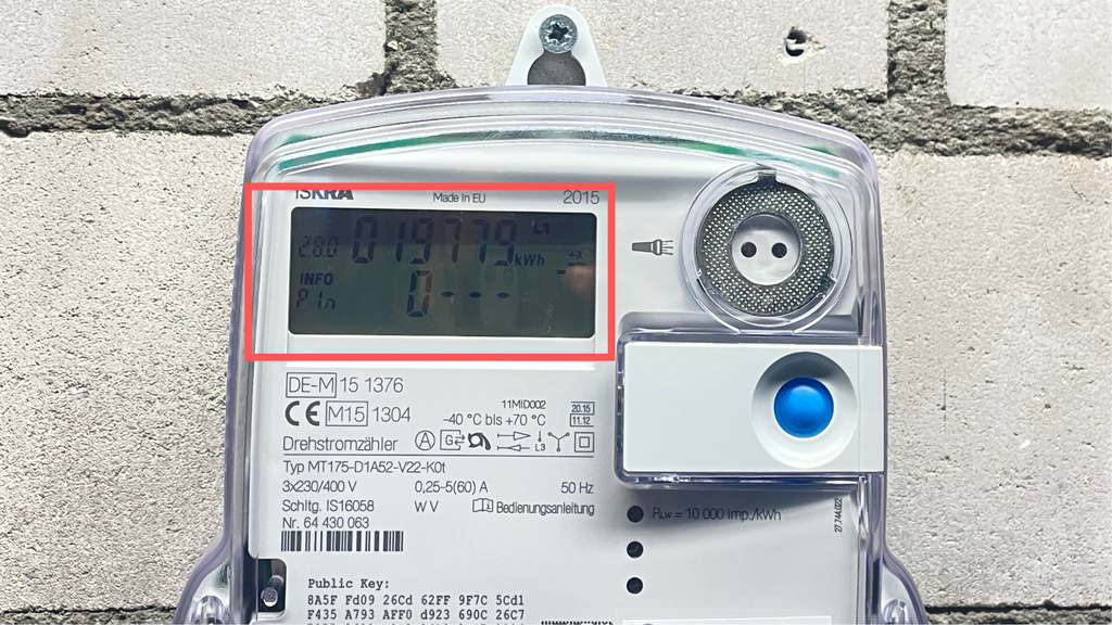 Electricity meter unlocked in extended mode
